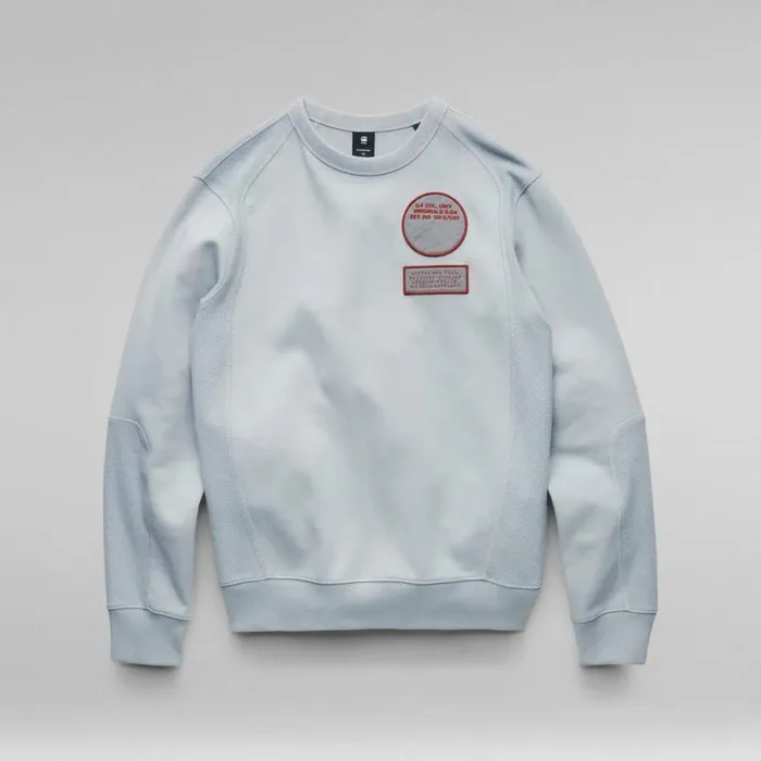 Sweatshirts and Hoodies Men GStar RAW Moto Sweater Correct Grey