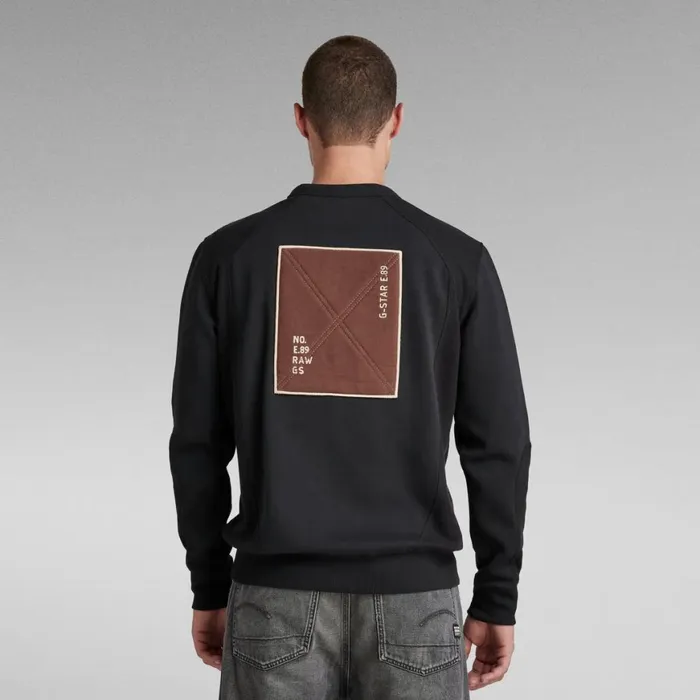 Sweatshirts and Hoodies Men GStar RAW Moto Sweater Dark Black