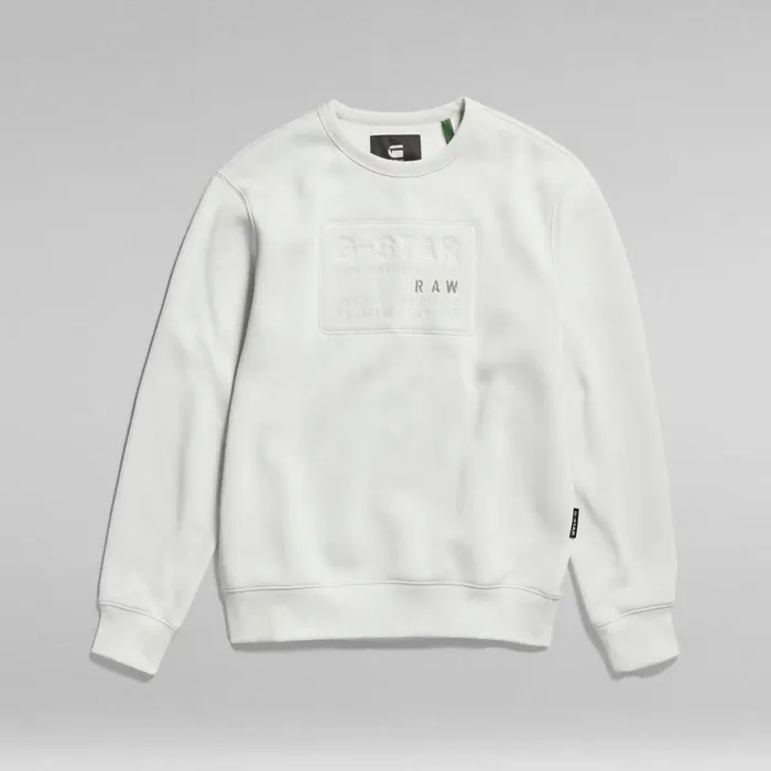 Sweatshirts and Hoodies Men GStar RAW Originals Sweater Oyster Mushroom