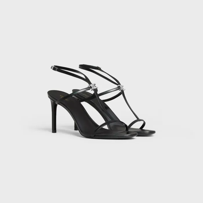 TBar Triomphe Sandal In Calfskin Black Women CELINE SANDALS