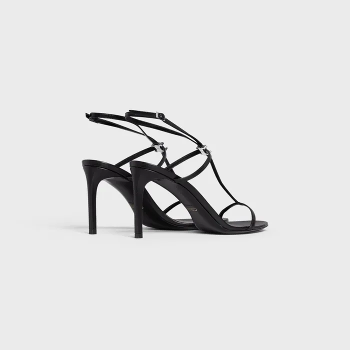 TBar Triomphe Sandal In Calfskin Black Women CELINE SANDALS