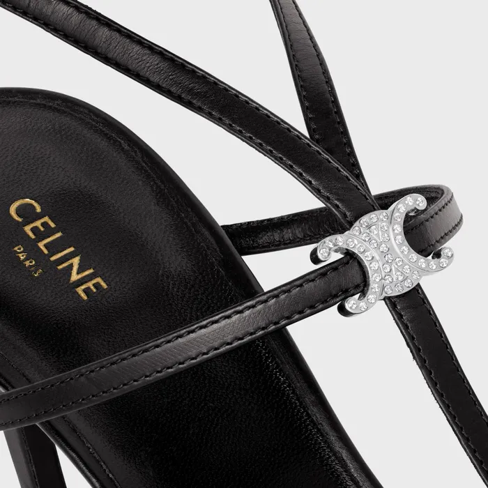 TBar Triomphe Sandal In Calfskin Black Women CELINE SANDALS