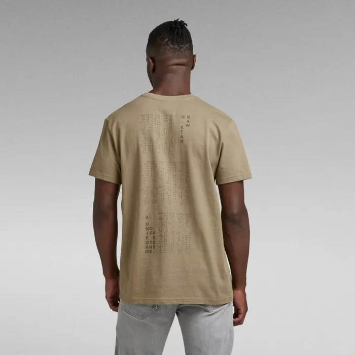 TShirts and Polos Men GStar RAW Back Graphic Text TShirt Shamrock