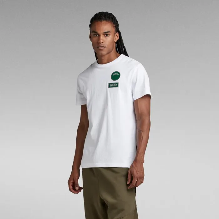 TShirts and Polos Men GStar RAW Badges TShirt White