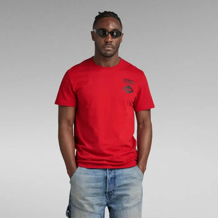 TShirts and Polos Men GStar RAW Chest Graphic TShirt Dark Flame