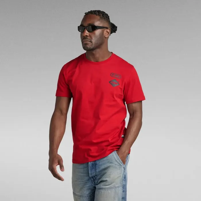 TShirts and Polos Men GStar RAW Chest Graphic TShirt Dark Flame
