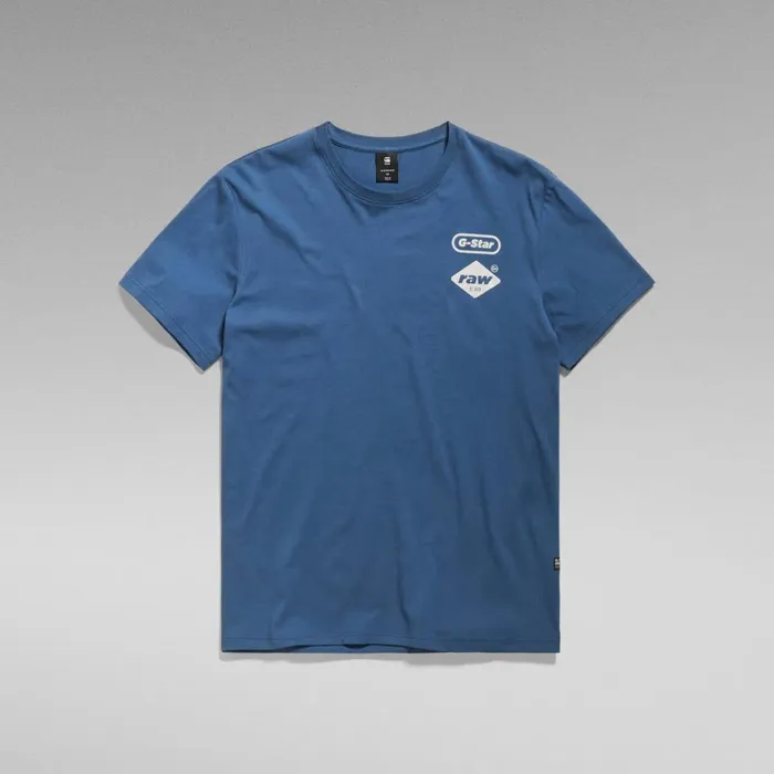 TShirts and Polos Men GStar RAW Chest Graphic TShirt Rank Blue