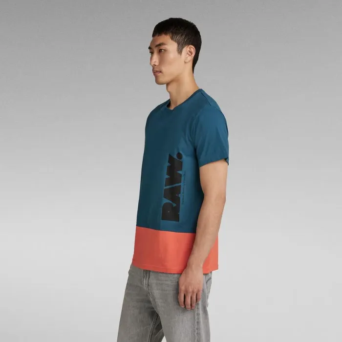 TShirts and Polos Men GStar RAW Color Block RAW TShirt Nitro