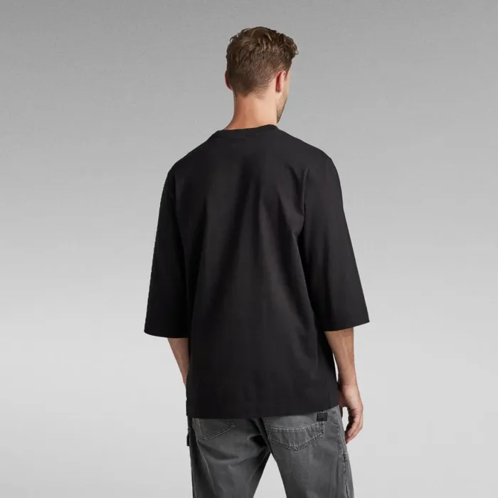 TShirts and Polos Men GStar RAW Essential Loose 34 Sleeve TShirt Dark Black