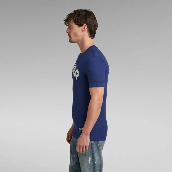 TShirts and Polos Men GStar RAW Felt Applique Tshirt Imperial Blue