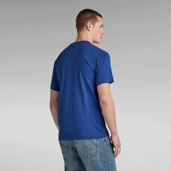 TShirts and Polos Men GStar RAW Shadow Graphic Slim TShirt Ballpen Blue