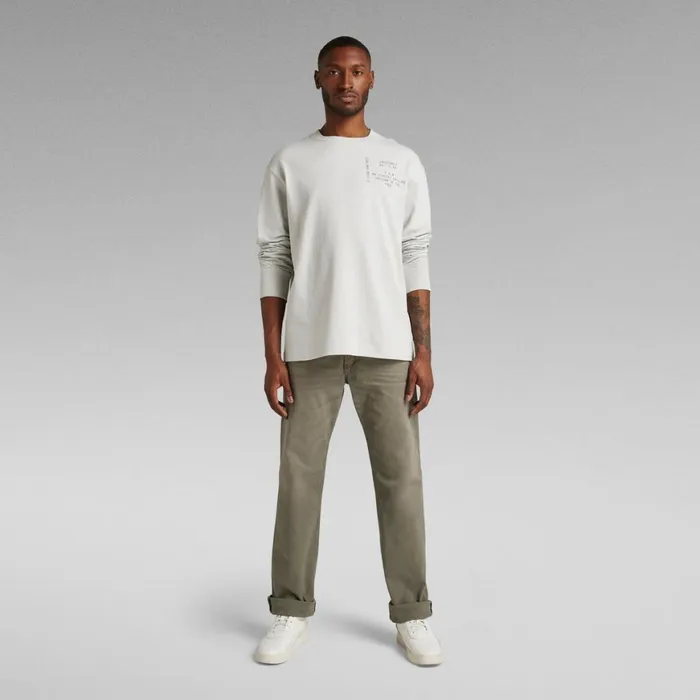 TShirts and Polos Men GStar RAW Typeface Back Graphic Boxy TShirt Cool Grey