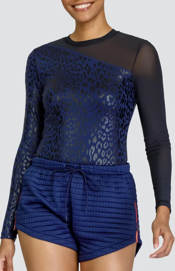 Tail Activewear Carly Top 8211 Leopard Foil Women Long Sleeve