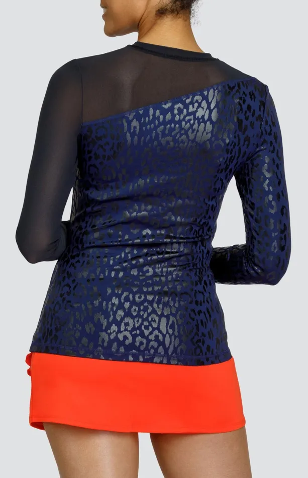 Tail Activewear Carly Top 8211 Leopard Foil Women Long Sleeve