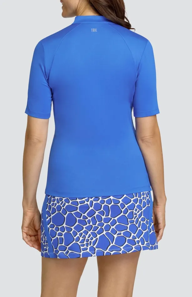Tail Activewear Dianamae Top 8211 Admiral Blue Women Short Sleeve