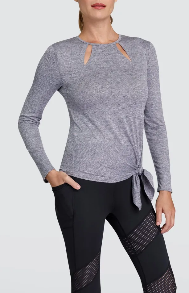 Tail Activewear Julieta Top 8211 Frosted Heather 8211 FINAL SALE Women Long Sleeve Tail Activewear Julieta Top 8211 Frosted Heather 8211 FINAL SALE Women Long Sleeve