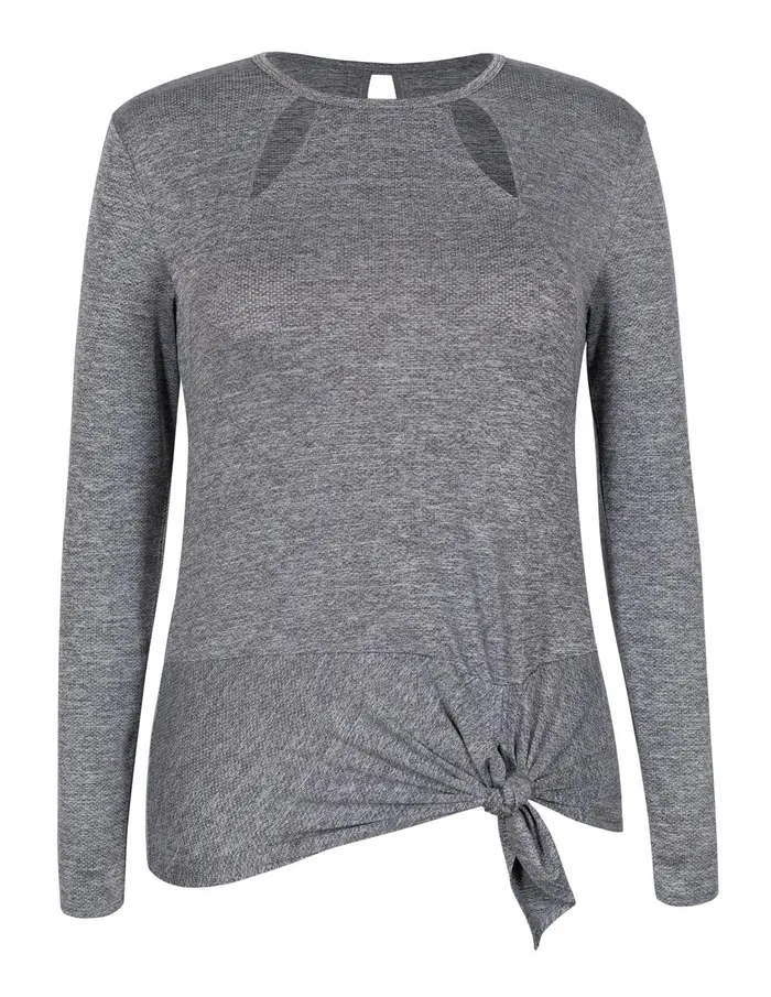 Tail Activewear Julieta Top 8211 Frosted Heather 8211 FINAL SALE Women Long Sleeve