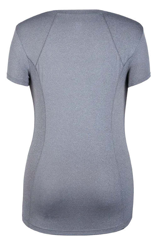 Tail Activewear Lacasi Top 8211 Frosted Heather 8211 FINAL SALE Women Short Sleeve