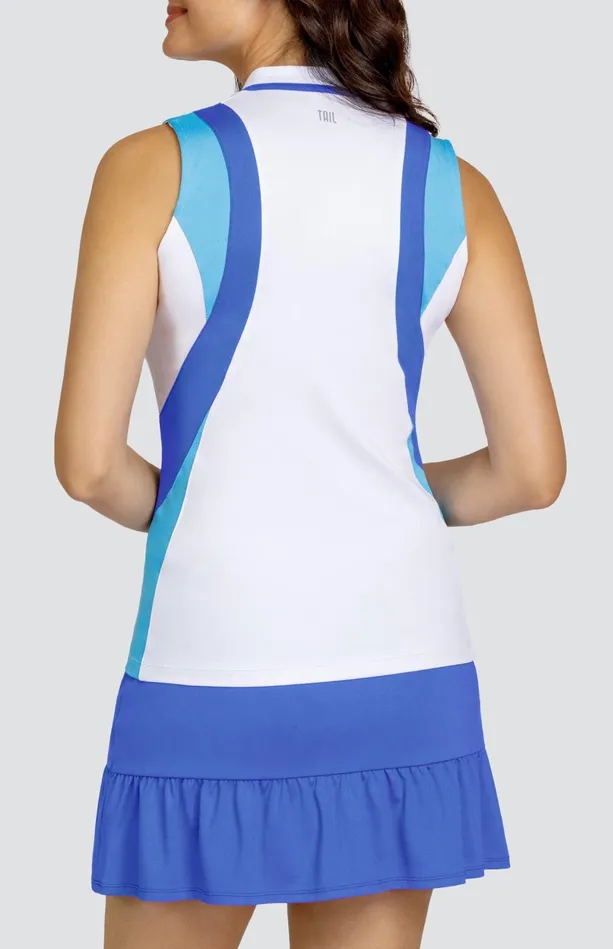 Tail Activewear Lafayette Top 8211 Mystic Blue Women Sleeveless
