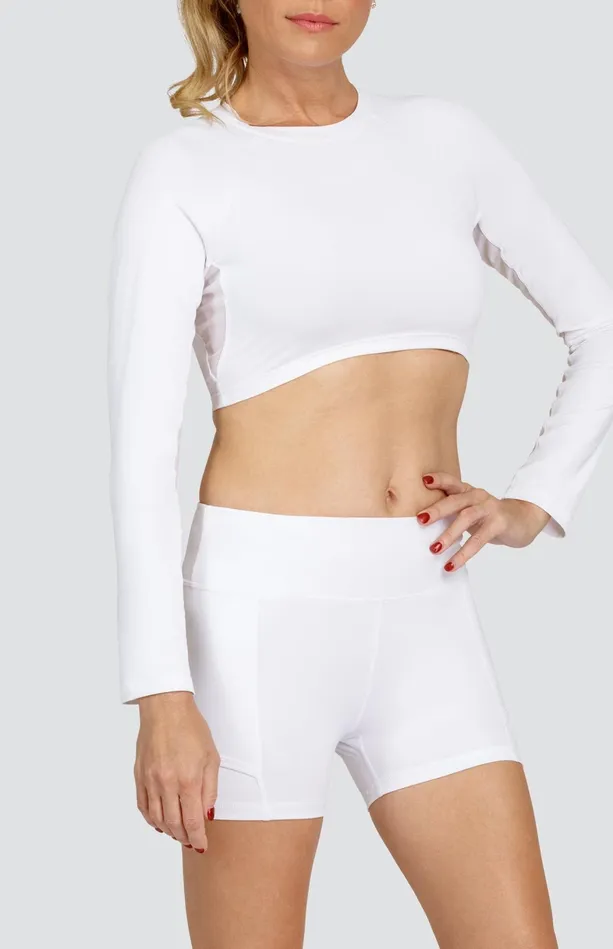 Tail Activewear Sasha Layering Top 8211 Chalk White Women Long Sleeve