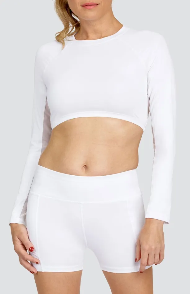Tail Activewear Sasha Layering Top 8211 Chalk White Women Long Sleeve