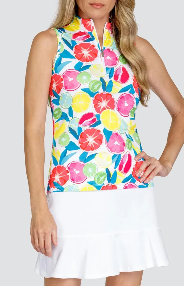 Tail Activewear Sofia Top 8211 Bright Citrus Women Sleeveless