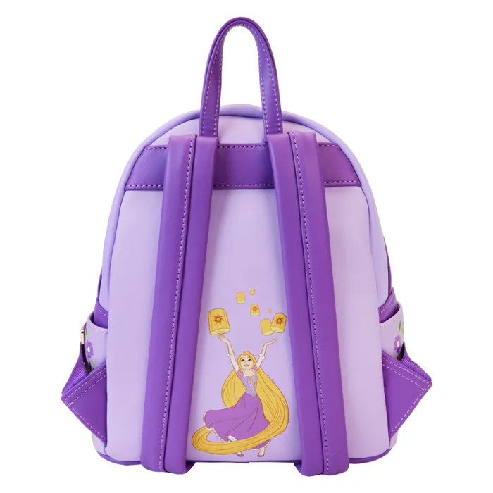 Tangled Rapunzel Princess Series Lenticular Mini Backpack Unisex Loungefly Bags and Wallets