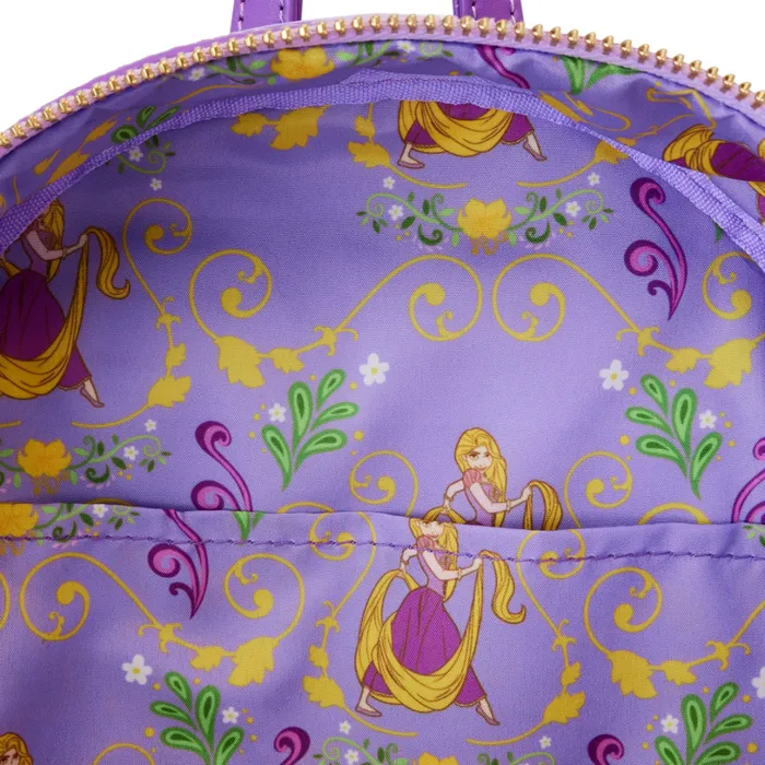 Tangled Rapunzel Princess Series Lenticular Mini Backpack Unisex Loungefly Bags and Wallets