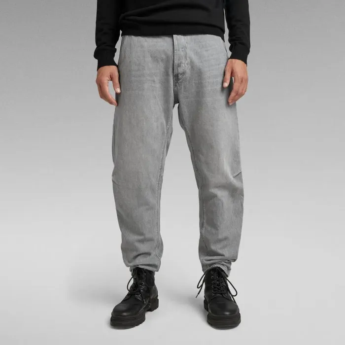 Tapered Men GStar RAW Grip 3D Relaxed Tapered Jeans Faded Grey Limestone