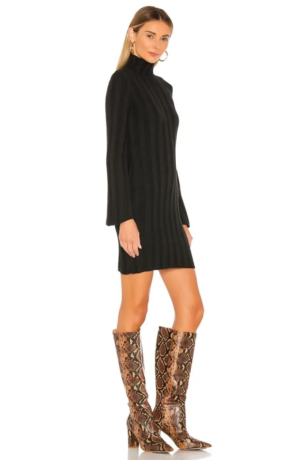 Taytay Sweater Dress Black Women Lovers and Friends Dresses