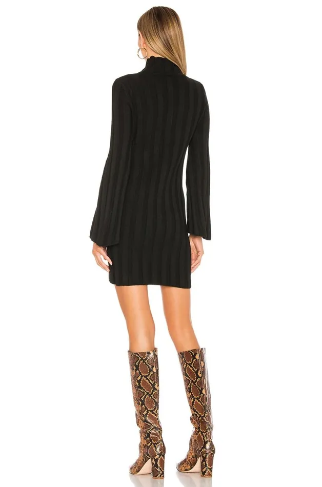 Taytay Sweater Dress Black Women Lovers and Friends Dresses