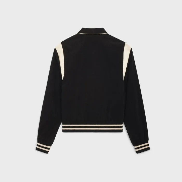 Teddy Jacket In Corduroy Black Men CELINE COATS and BLOUSONS