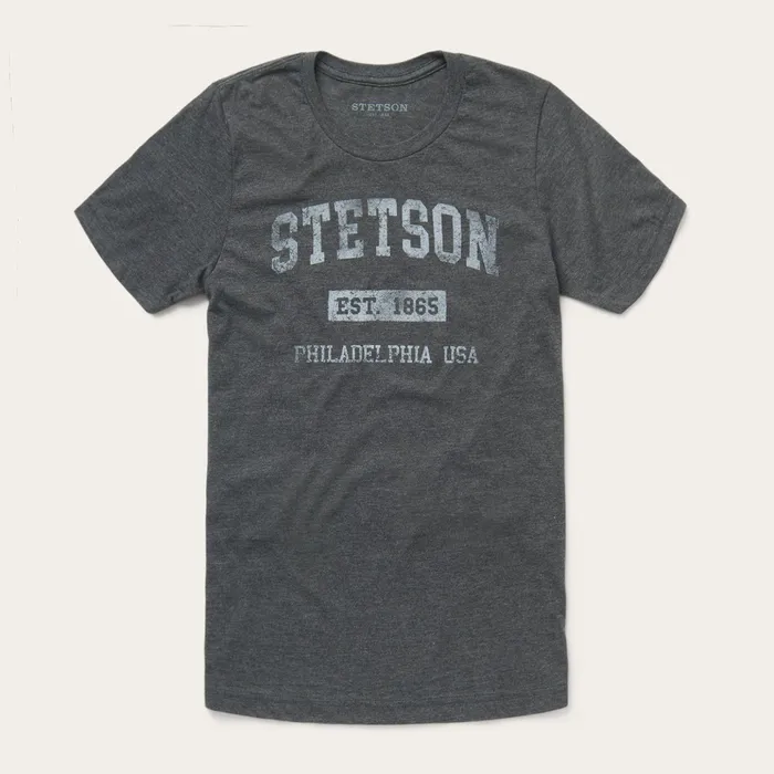 Tees Men Stetson 1865 Graphic Tee Grey