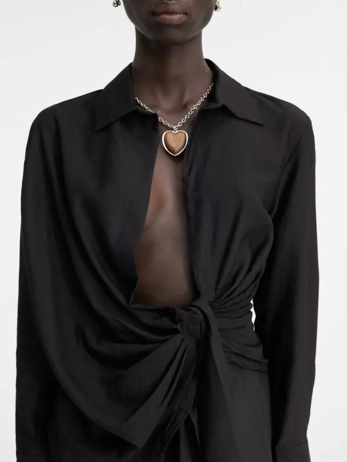 The Bahia Shirt Black Women JACQUEMUS Tops and Shirts The Bahia Shirt Black Women JACQUEMUS Tops and Shirts