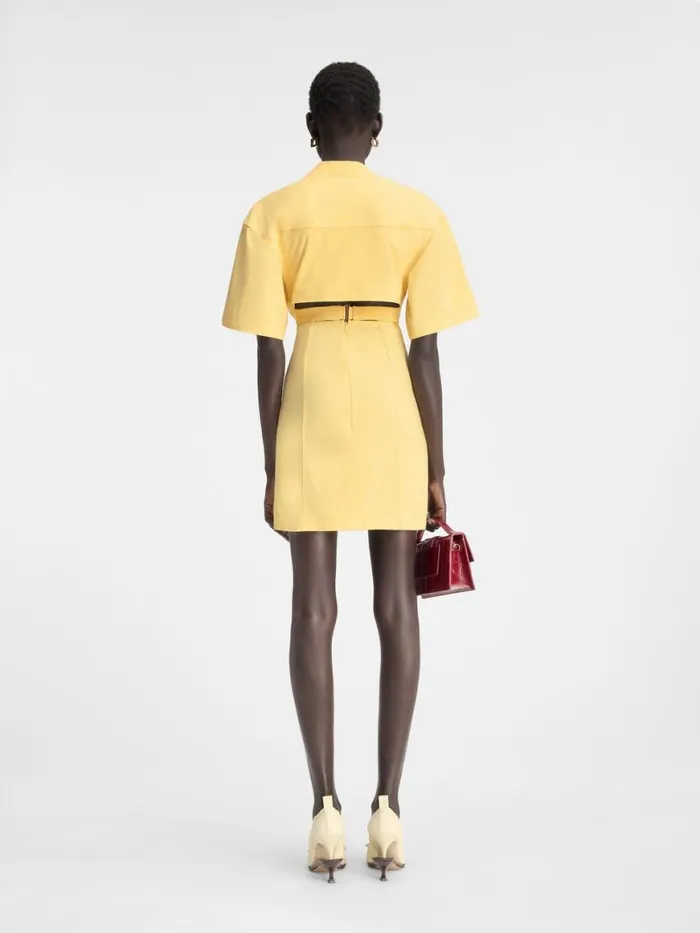 The Bahia Tshirt Dress Light Yellow Women JACQUEMUS Dresses and Skirts The Bahia Tshirt Dress Light Yellow Women JACQUEMUS Dresses and Skirts