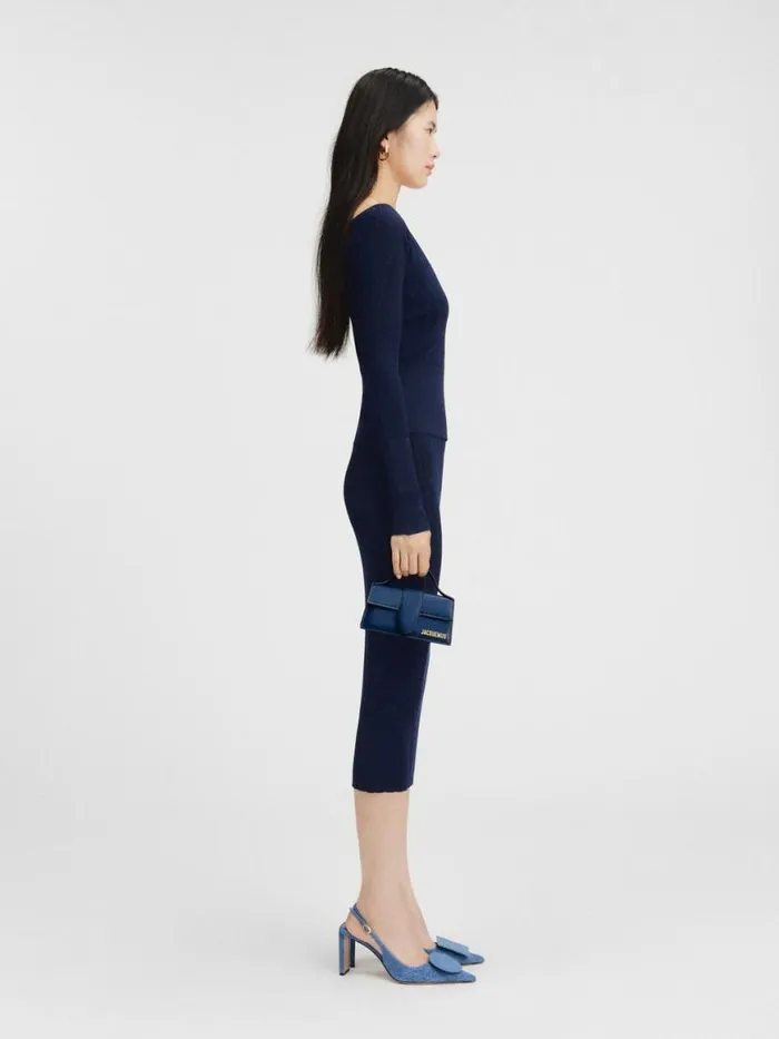 The Bambino Dark Navy Women JACQUEMUS Crossbody and Handbags The Bambino Dark Navy Women JACQUEMUS Crossbody and Handbags