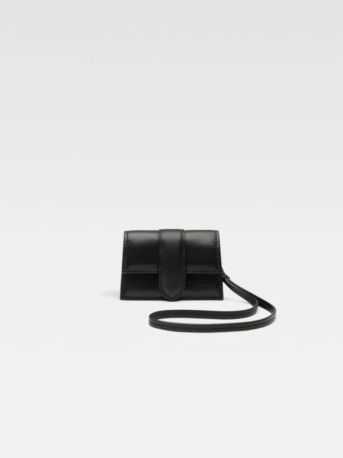 The Bambino Flap Case Black WomenMen JACQUEMUS Small Leather Goods
