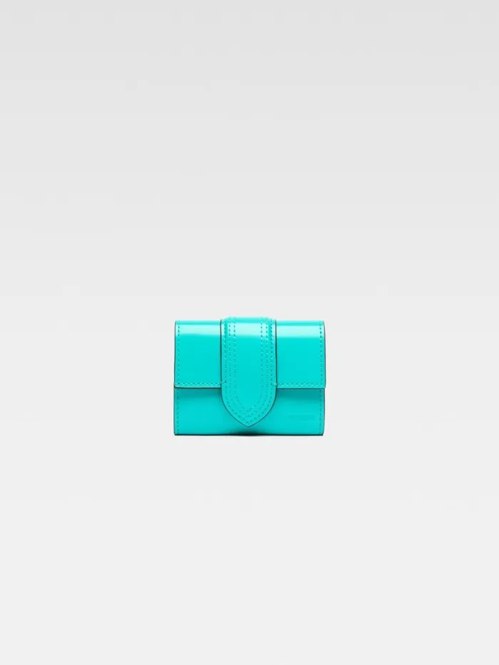 The Bambino Wallet Turquoise WomenMen JACQUEMUS Small Leather Goods