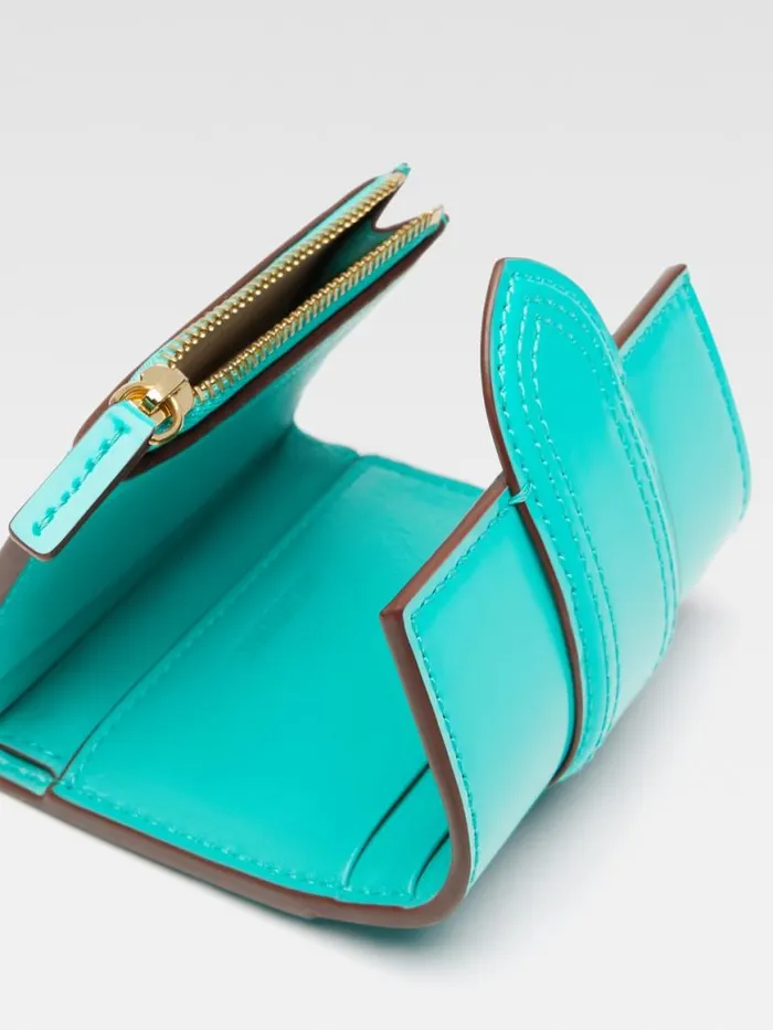 The Bambino Wallet Turquoise WomenMen JACQUEMUS Small Leather Goods The Bambino Wallet Turquoise WomenMen JACQUEMUS Small Leather Goods