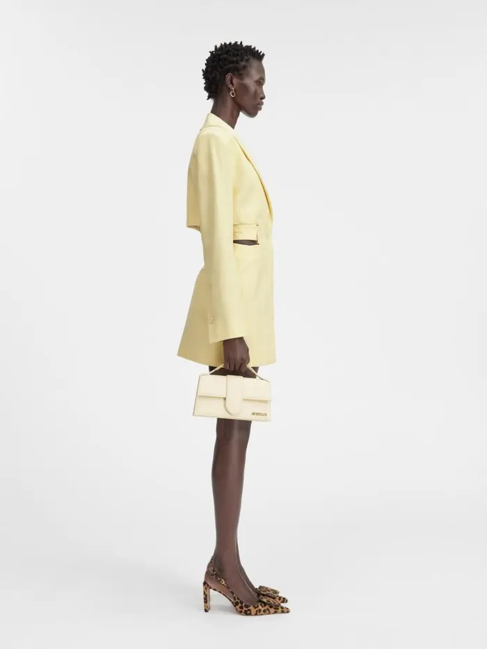 The Bari Dress Pale Yellow Women JACQUEMUS Dresses and Skirts The Bari Dress Pale Yellow Women JACQUEMUS Dresses and Skirts