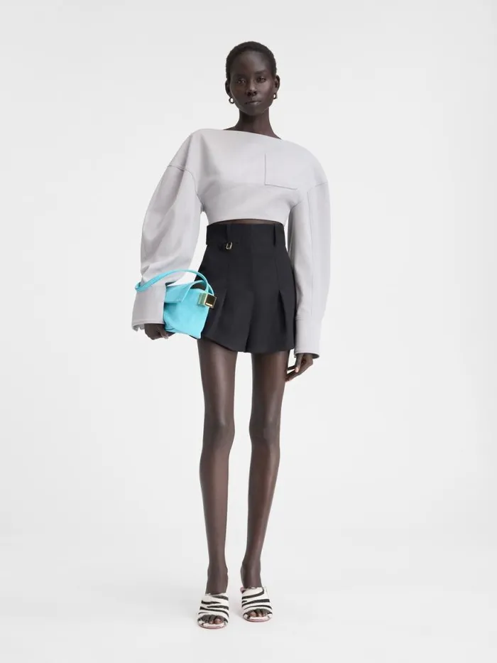 The Bari Shorts Black Women JACQUEMUS Trousers and Shorts