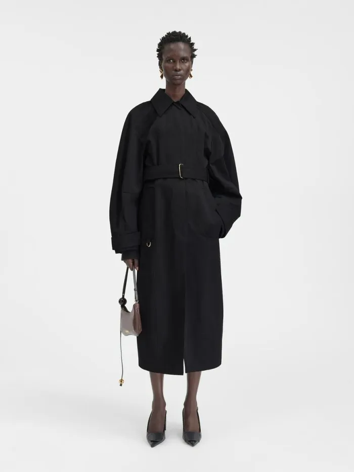 The Bari Trench Coat Black Women JACQUEMUS Coats and Jackets The Bari Trench Coat Black Women JACQUEMUS Coats and Jackets