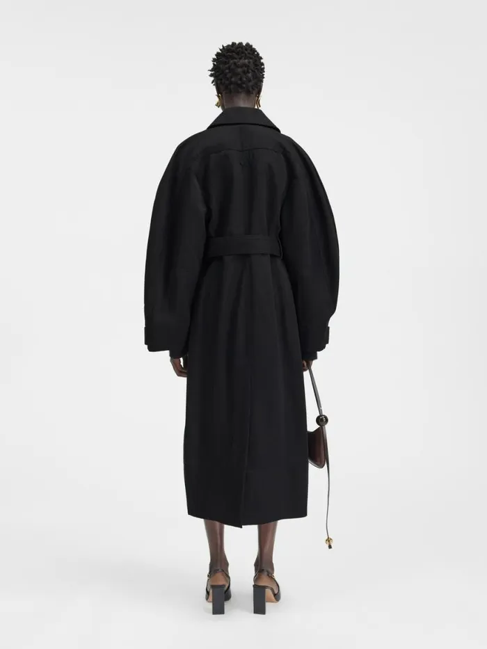 The Bari Trench Coat Black Women JACQUEMUS Coats and Jackets The Bari Trench Coat Black Women JACQUEMUS Coats and Jackets