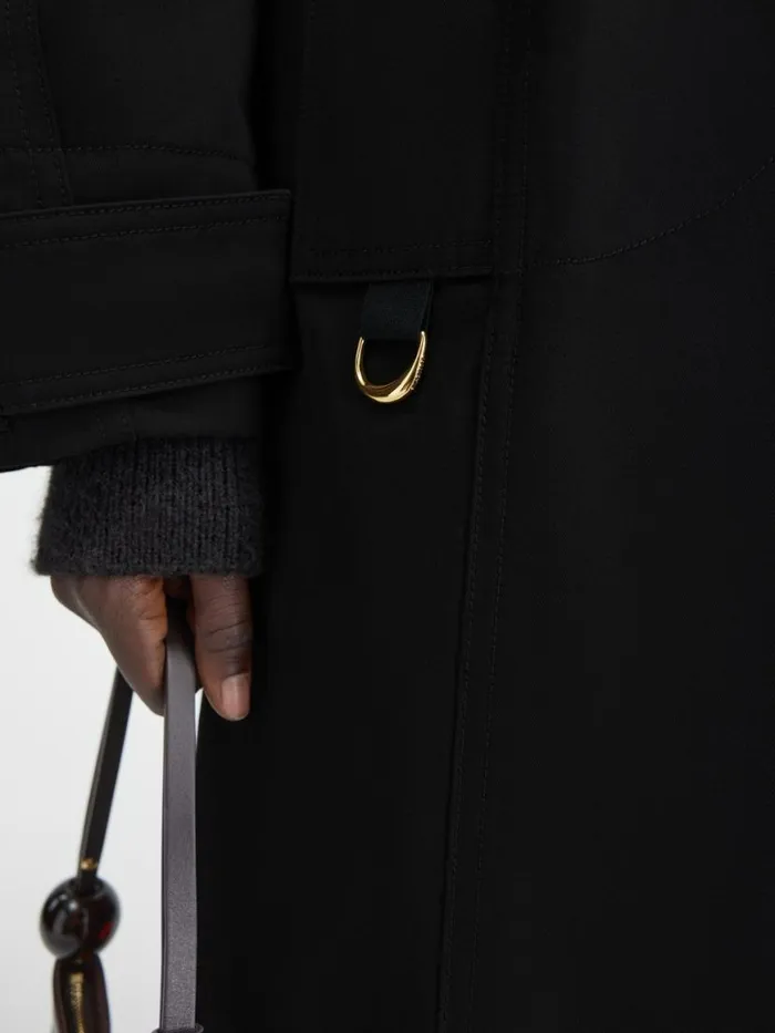 The Bari Trench Coat Black Women JACQUEMUS Coats and Jackets The Bari Trench Coat Black Women JACQUEMUS Coats and Jackets