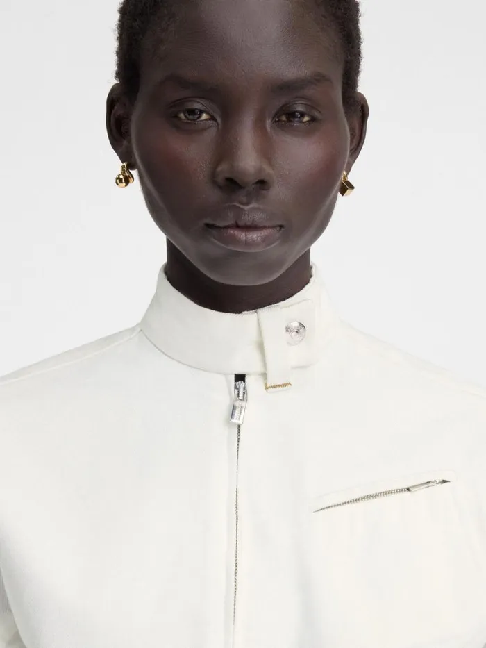 The Cabrio Denim DeNmes Jacket Offwhite Women JACQUEMUS Coats and Jackets The Cabrio Denim DeNmes Jacket Offwhite Women JACQUEMUS Coats and Jackets