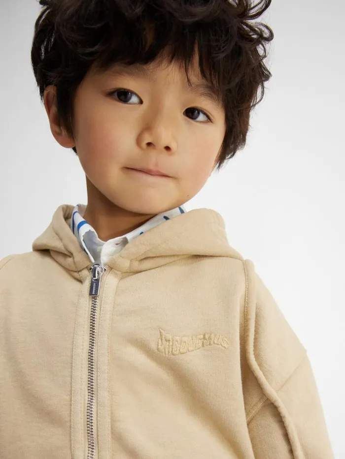 The Camargue Kids039 Zipped Sweatshirt Dark Beige WomenMen JACQUEMUS Tops The Camargue Kids039 Zipped Sweatshirt Dark Beige WomenMen JACQUEMUS Tops