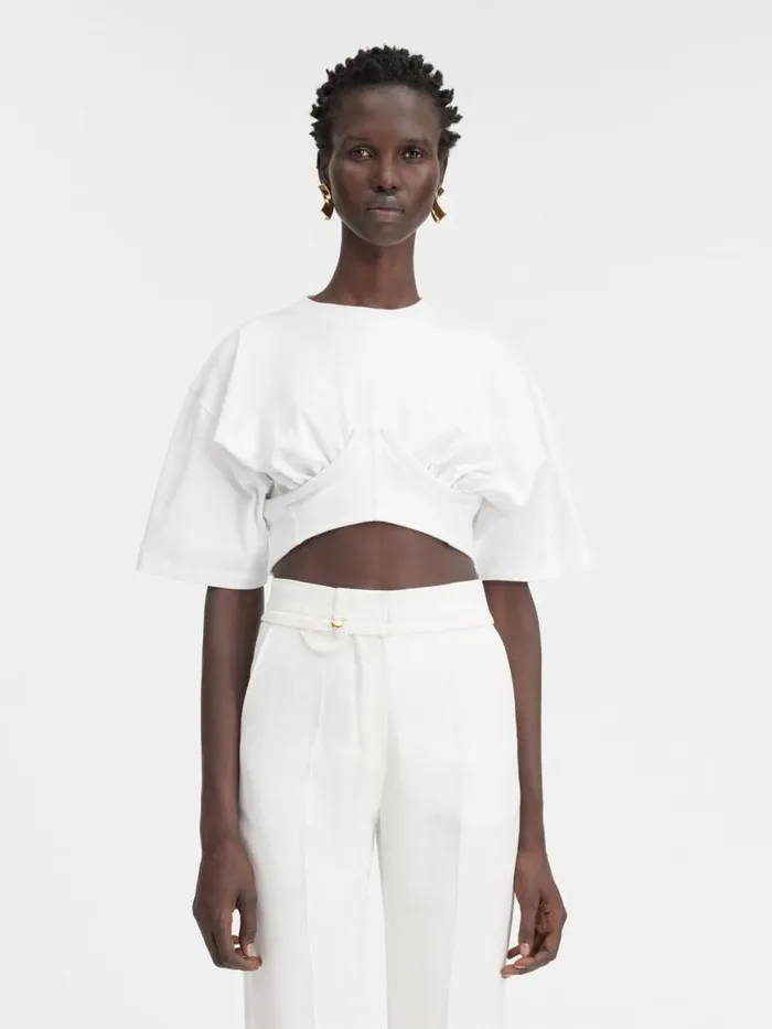 The Caraco Tshirt White Women JACQUEMUS Tops and Shirts