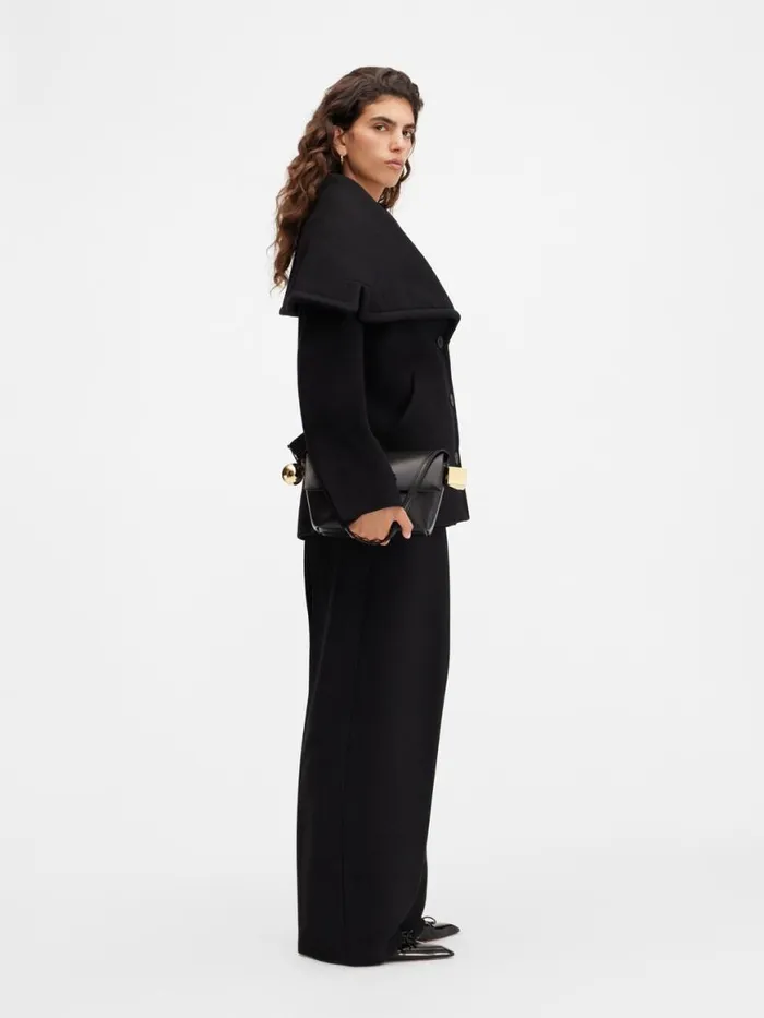 The Caruso Peacoat Black Women JACQUEMUS Coats and Jackets The Caruso Peacoat Black Women JACQUEMUS Coats and Jackets