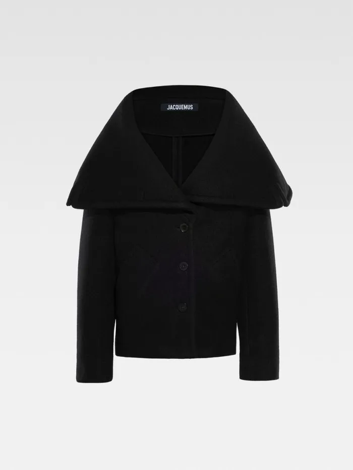 The Caruso Peacoat Black Women JACQUEMUS Coats and Jackets The Caruso Peacoat Black Women JACQUEMUS Coats and Jackets