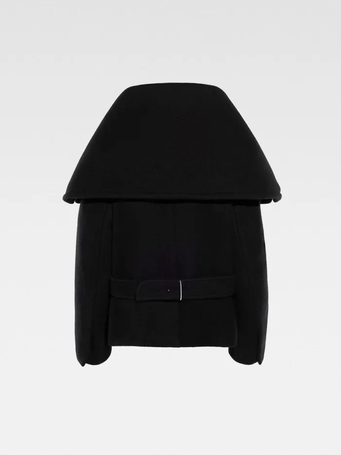 The Caruso Peacoat Black Women JACQUEMUS Coats and Jackets The Caruso Peacoat Black Women JACQUEMUS Coats and Jackets